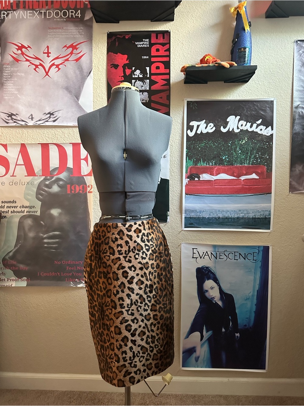 Leopard Print Pencil Skirt - Bold Animal Print